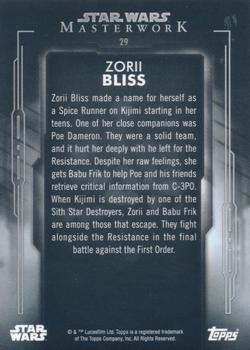 2020 Topps Star Wars Masterwork #29 Zorii Bliss Back