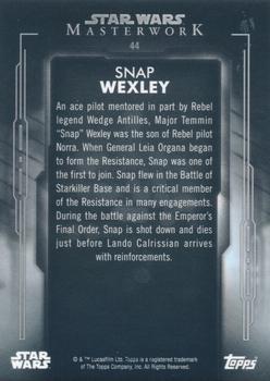 2020 Topps Star Wars Masterwork #44 Snap Wexley Back