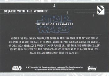 2020 Topps Star Wars: The Rise of Skywalker Series 2  - Blue #4 Dejarik With the Wookiee Back