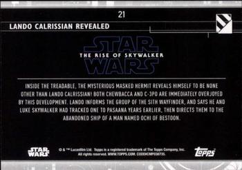 2020 Topps Star Wars: The Rise of Skywalker Series 2  - Blue #21 Lando Calrissian Revealed Back