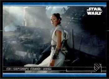 2020 Topps Star Wars: The Rise of Skywalker Series 2  - Blue #50 The Emperor's Throne Room Front