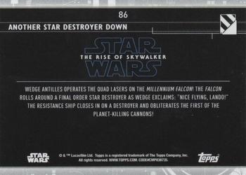 2020 Topps Star Wars: The Rise of Skywalker Series 2  - Blue #86 Another Star Destroyer Down Back