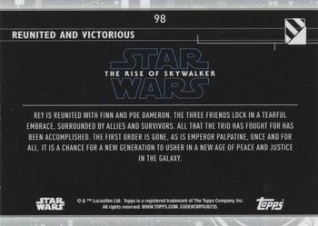 2020 Topps Star Wars: The Rise of Skywalker Series 2  - Blue #98 Reunited and Victorious Back