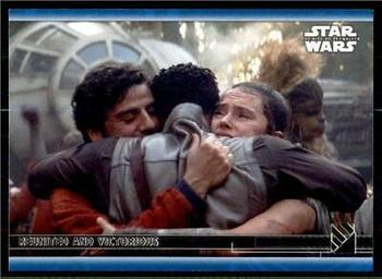 2020 Topps Star Wars: The Rise of Skywalker Series 2  - Blue #98 Reunited and Victorious Front
