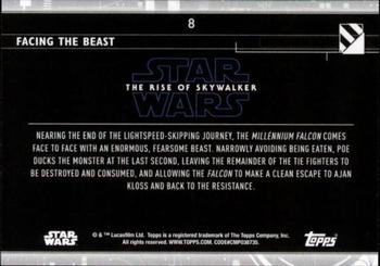 2020 Topps Star Wars: The Rise of Skywalker Series 2  - Purple #8 Facing the beast Back