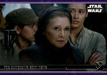 2020 Topps Star Wars: The Rise of Skywalker Series 2  - Purple #13 Poe Dameron's Grim News Front