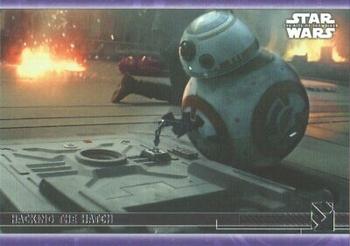 2020 Topps Star Wars: The Rise of Skywalker Series 2  - Purple #72 Hacking the Hatch Front