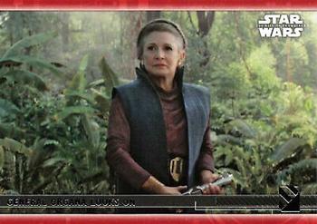 2020 Topps Star Wars: The Rise of Skywalker Series 2  - Red #10 General Organa looks on Front