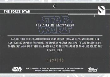 2020 Topps Star Wars: The Rise of Skywalker Series 2  - Red #81 The Force Dyad Back
