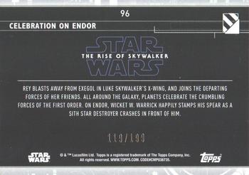 2020 Topps Star Wars: The Rise of Skywalker Series 2  - Red #96 Celebration on Endor Back