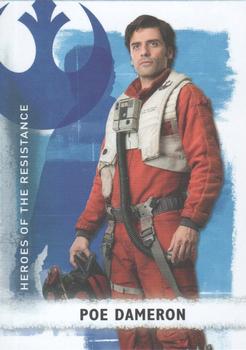 2020 Topps Star Wars: The Rise of Skywalker Series 2  - Heroes of the Resistance #HR-3 Poe Dameron Front