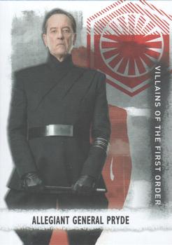 2020 Topps Star Wars: The Rise of Skywalker Series 2  - Villains of The First Order #V-3 Allegiant General Pryde Front
