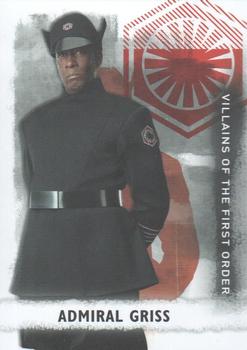2020 Topps Star Wars: The Rise of Skywalker Series 2  - Villains of The First Order #V-7 Admiral Griss Front