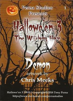 2018 Perna Studios Hallowe'en 3: The Witching Hour #1 Demon Back