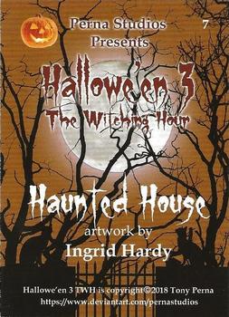 2018 Perna Studios Hallowe'en 3: The Witching Hour #7 Haunted House Back