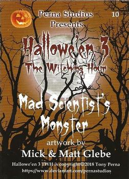 2018 Perna Studios Hallowe'en 3: The Witching Hour #10 Mad Scientist's Monster Back