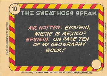 1976 O-Pee-Chee Welcome Back Kotter #10 I thought you said doing the hustle was easy! Back