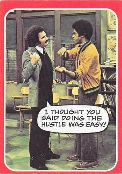 1976 O-Pee-Chee Welcome Back Kotter #10 I thought you said doing the hustle was easy! Front