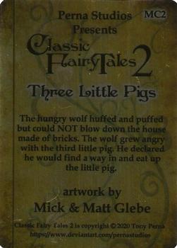 2020 Perna Studios Classic Fairy Tales 2 - Metal #MC2 Three Little Pigs Back