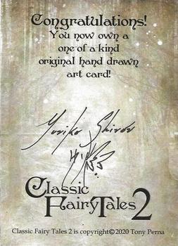 2020 Perna Studios Classic Fairy Tales 2 - Artist Sketch Cards #NNO Yuriko Shirou Back