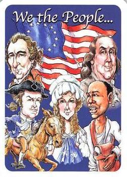 2019 Hero Decks Heroes of the American Revolution Playing Cards #A♣ Thomas Jefferson Back