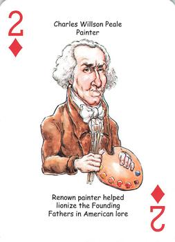 2019 Hero Decks Heroes of the American Revolution Playing Cards #2♦ Charles Willson Peale Front
