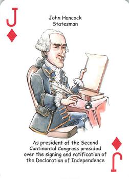 2019 Hero Decks Heroes of the American Revolution Playing Cards #J♦ John Hancock Front