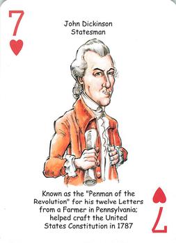 2019 Hero Decks Heroes of the American Revolution Playing Cards #7♥ John Dickinson Front