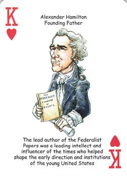 2019 Hero Decks Heroes of the American Revolution Playing Cards #K♥ Alexander Hamilton Front