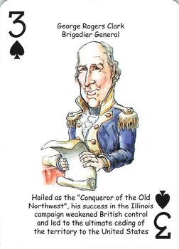 2019 Hero Decks Heroes of the American Revolution Playing Cards #3♠ George Rogers Clark Front