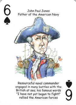 2019 Hero Decks Heroes of the American Revolution Playing Cards #6♠ John Paul Jones Front