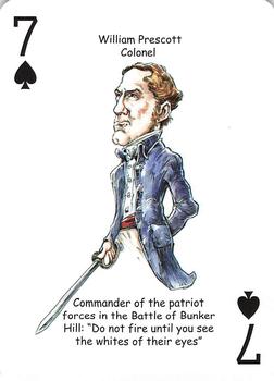 2019 Hero Decks Heroes of the American Revolution Playing Cards #7♠ William Prescott Front