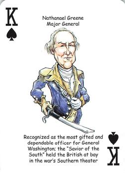 2019 Hero Decks Heroes of the American Revolution Playing Cards #K♠ Nathanael Greene Front