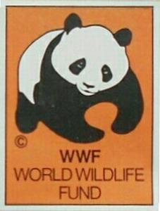 1986 Panini Threatened Animals Stickers #1 WWF Front