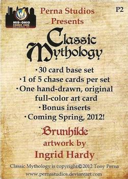 2012 Perna Studios Classic Mythology - Promo Set #P2 Brunhilde Back