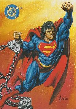 1995 SkyBox Kenner Superman Man of Steel #KS-1 Superman Front