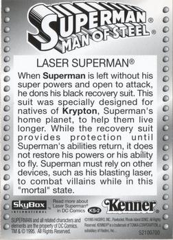 1995 SkyBox Kenner Superman Man of Steel #KS-2 Power Flight Superman Back
