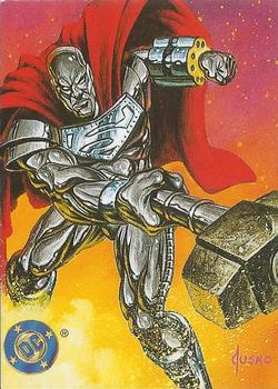 1995 SkyBox Kenner Superman Man of Steel #KS-4 Steel Front