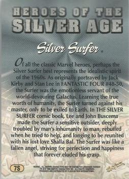 1998 SkyBox Marvel: The Silver Age - Silver Age Heroes #7S Silver Surfer Back