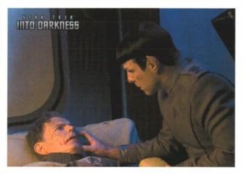 2014 Rittenhouse Star Trek Movies #20 Spock initiates a mind meld with Admiral Pike, who Front
