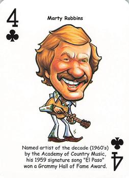 2019 Hero Decks Country Music Legends Playing Cards #4♣ Marty Robbins Front