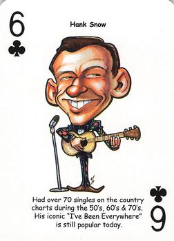 2019 Hero Decks Country Music Legends Playing Cards #6♣ Hank Snow Front