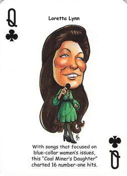 2019 Hero Decks Country Music Legends Playing Cards #Q♣ Loretta Lynn Front