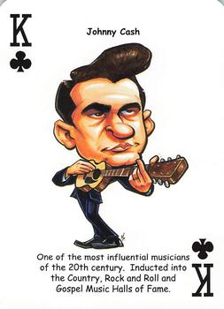 2019 Hero Decks Country Music Legends Playing Cards #K♣ Johnny Cash Front