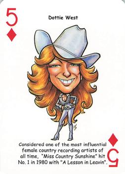 2019 Hero Decks Country Music Legends Playing Cards #5♦ Dottie West Front