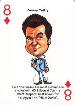 2019 Hero Decks Country Music Legends Playing Cards #8♦ Conway Twitty Front