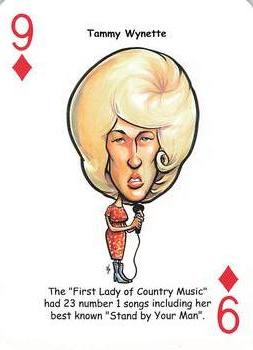 2019 Hero Decks Country Music Legends Playing Cards #9♦ Tammy Wynette Front