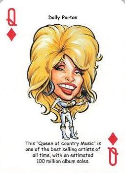 2019 Hero Decks Country Music Legends Playing Cards #Q♦ Dolly Parton Front