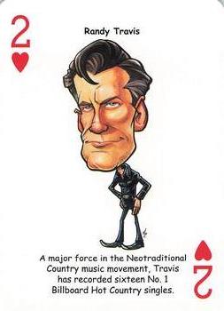 2019 Hero Decks Country Music Legends Playing Cards #2♥ Randy Travis Front
