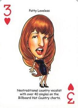 2019 Hero Decks Country Music Legends Playing Cards #3♥ Patty Loveless Front